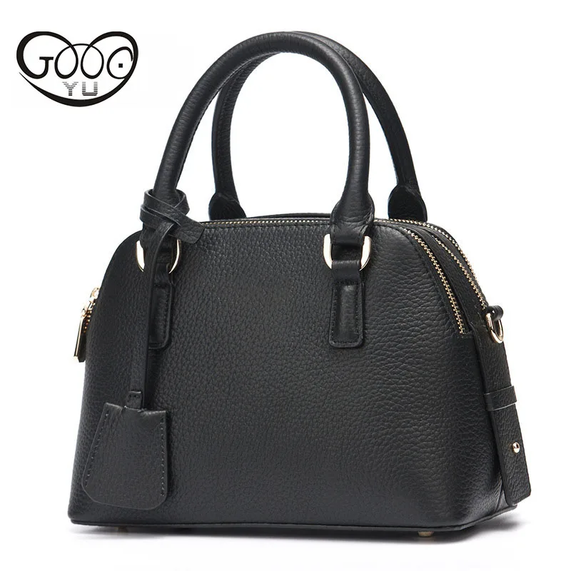 

The new first layer of leather Europe and the United States fashion multi-color single shoulder bag shell leather portable Messe