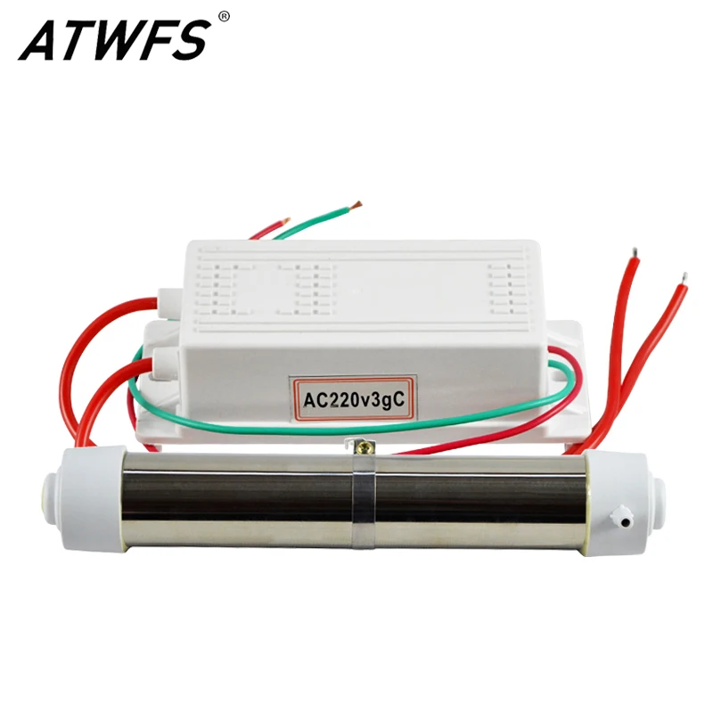 ATWFS 220 В 3g Портативный генератор озона воздуха воды озона генератор озона очиститель воды