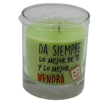 

Scented Candle with odor to Apple and message