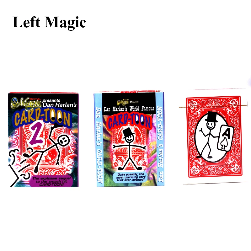Magic prop Cartoon Deckpackung Spielkarte Animation Vorhersage Zaubertricks  HL 