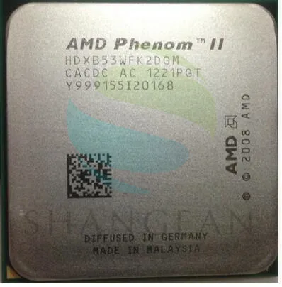

AMD Phenom II X2 B53 X2 B53 2.8GHz Dual-Core CPU Processor HDXB53WFK2DGM 80W Socket AM3 938pin
