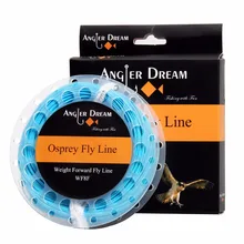 Angler Dream WF 1 2 3 4 5 6 7 8 9F Fly рыболовная леска с 2 сварными петлями Вес вперед плавающая летная леска с катушкой