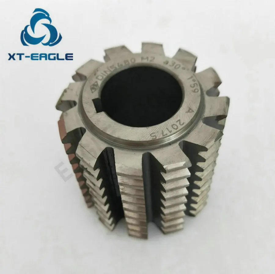

DIN5480 Standard HSS M1 Involute Spline Gear Hob Cutter PA30 degree 50*40*22hole