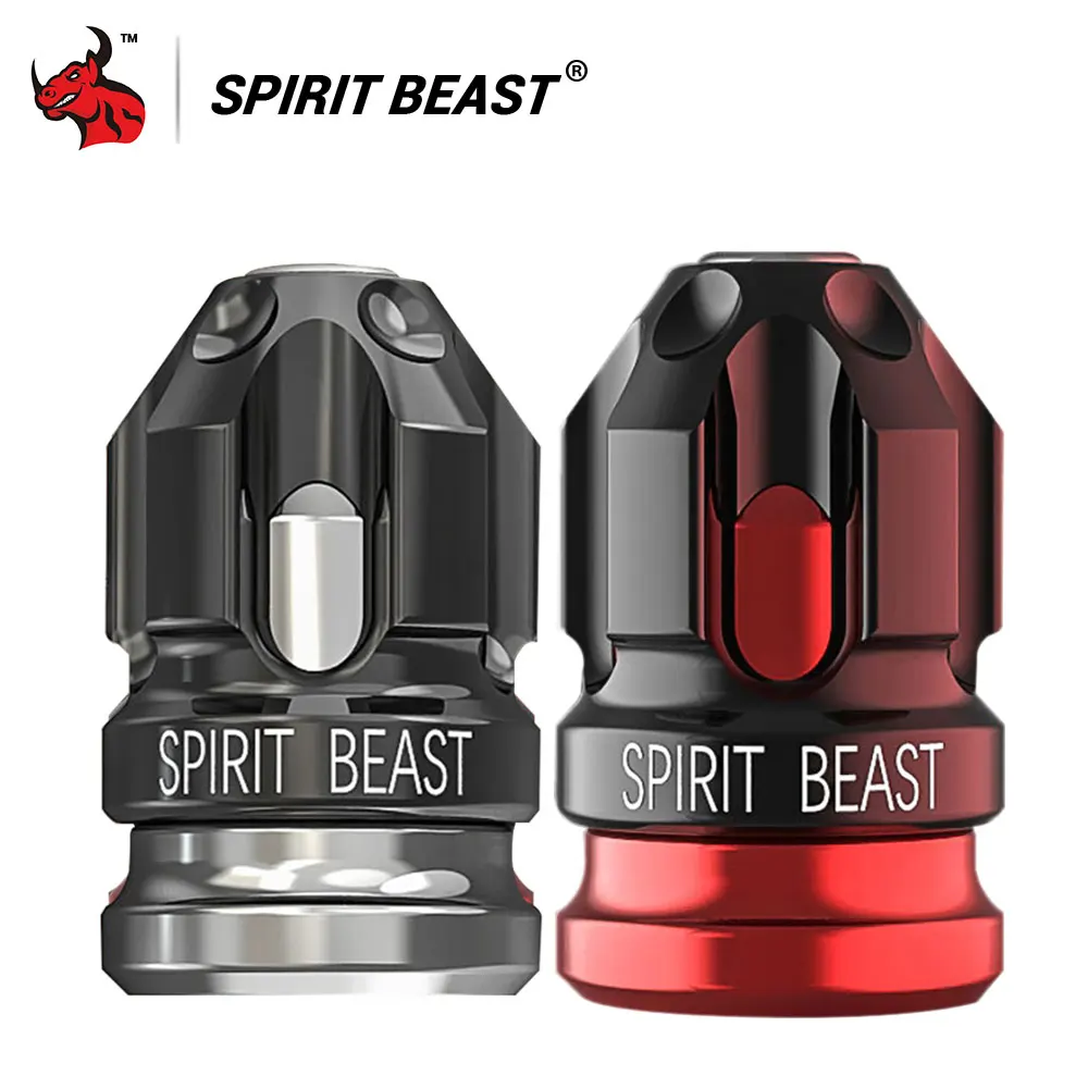 

SPIRIT BEAST Motorcycle Car Tires Wheel Valve Cap Dust Cover Car Styling For Universal Cars Motorcycle Decorative Black And Red