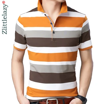 

2019 brand casual summer striped short sleeve polo shirt men poloshirt jersey quality mens polos tee shirts dress fashions 32512