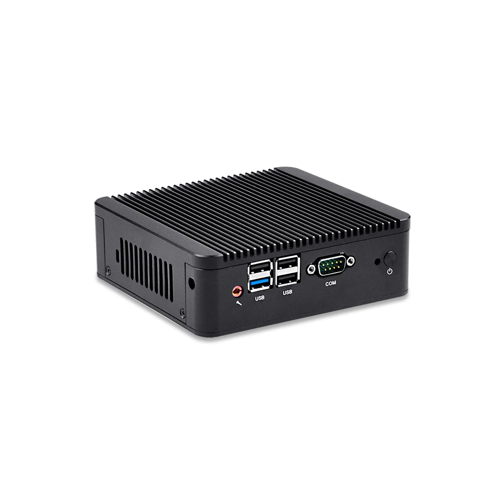 OEM/ODM тонкий мини ПК Q190N безвентиляторный DC 12V HD видео HTPC домашний медиаплеер pc 10W X86 Win OS Linux Ubuntu Debian