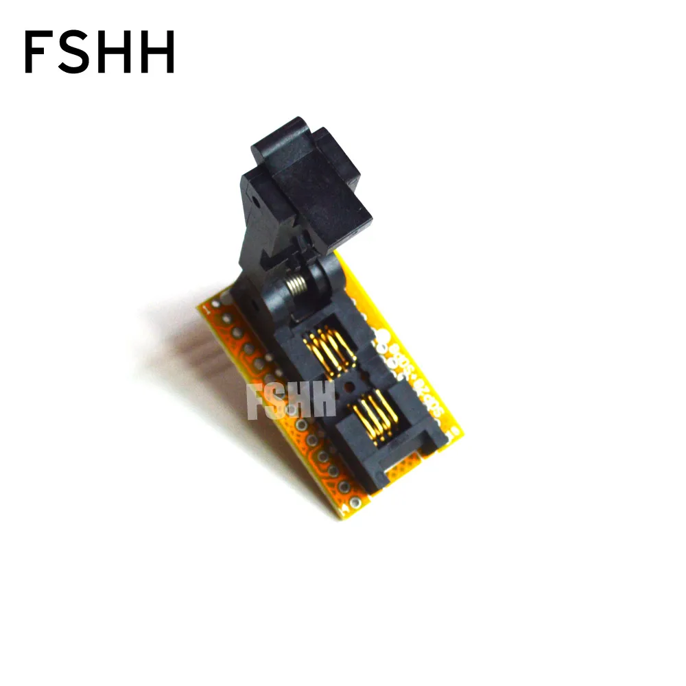 SOP8-DIP8 Programmer Adapter SOIC8/SO8/FP8 to DIP8 Adapter/IC SOCKET/IC Test Socket (208-7391 Flip test seat) SOP8-DIP8 Programmer Adapter SOIC8/SO8/FP8 to DIP8 Adapter/IC SOCKET/IC Test Socket (208-7391 Flip test seat)
