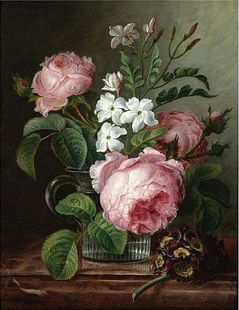 

Flowers roses and still life Arts Handmade Needlework Embroidery DIY Cross Stitch Kit Crafts 14CT Unprinted Home decoration