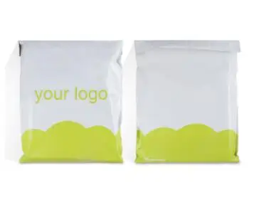 

Biodegradable customized printing patterns poly mailer bag with strong destructive adhesive glue