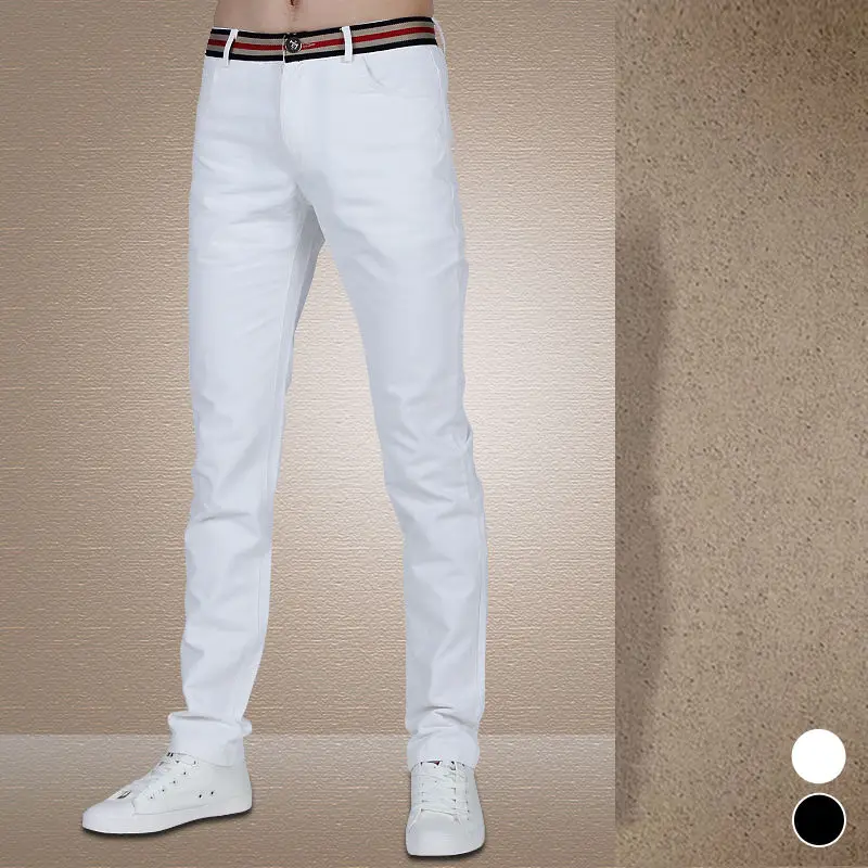 New Fashion Men's Casual Man Cotton Big and Tall Skinny