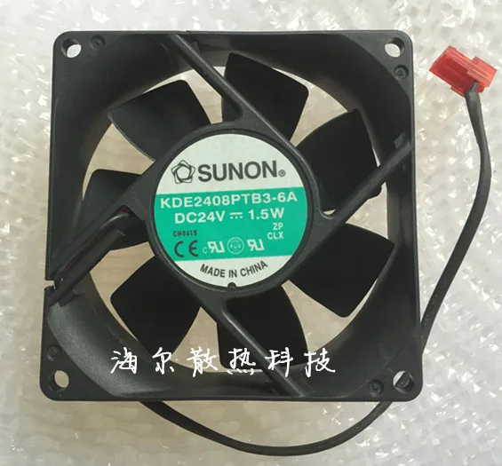 

SUNON KDE2408PTB3-6A Вентилятор охлаждения сервера DC 24 В 1,5 Вт 80x80x25 мм 2-проводной