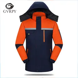 Унисекс оптовая продажа зимняя теплая хлопковая рабочая одежда защитная одежда высокого качества мужские цельные пальто инженерные