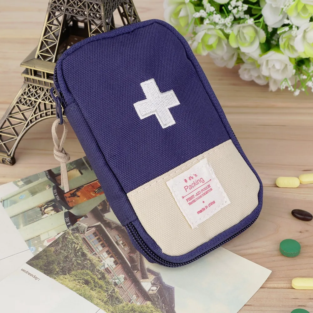 Mini vacías de camping al aire libre kit de primeros auxilios de emergencia de bolsa de medicina de emergencia drogas médico portátil paquete 3 colores opcionales