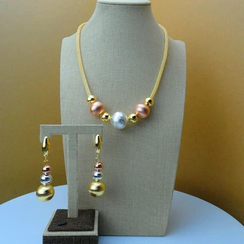 

YUMINGLAI 2019 Simple Design Dubai African Unique Design Fashion Beads Ladies Jewelry Set FHK6168