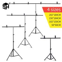 Background Frame Photography Backdrop T-shaped Background Support Stand System Metal backgrounds for photo studio Multiple sizes