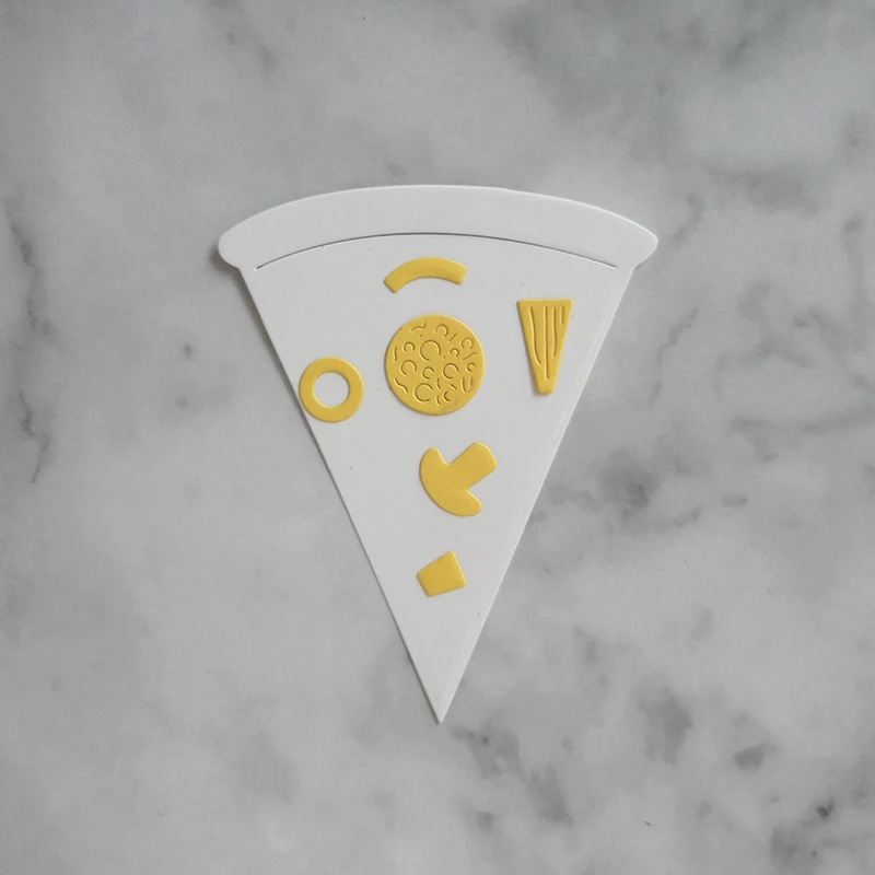 

Pizza Dies Metal Cutting Dies Stencils for Scrapbooking Album Food Craft Die Cut for Card Making Decoration Embossing