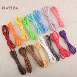 MoTiRo, 3 мм, 1 м/лот, замшевый корейский кожаный шнур, многоцветная плоская искусственная кисточка букет Упаковка Материал Веревка для