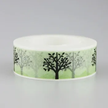 

1.5cm*10m Lovely tree washi tape masking tape DIY decoration Scrapbooking Sticker Label Masking Tape School Office Supply