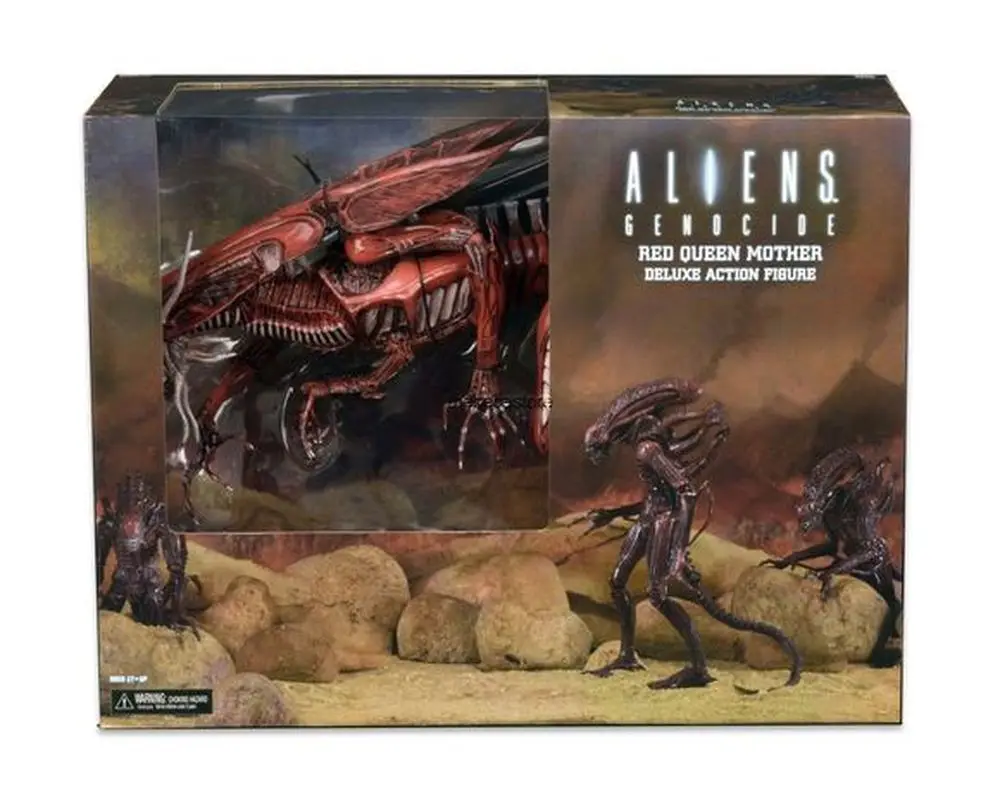 Аниме фигурки NECA Alien Vs Predator 50 см Red Xenomorph Queen экшн модель Comic Ver с коробкой Игровые | Игровые фигурки и трансформеры -32974675562