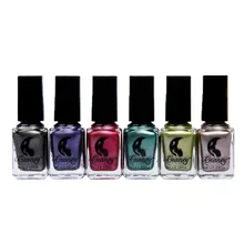 Craney 6 мл зеркальный лак для ногтей покрытие серебряная паста металлический цвет нержавеющая сталь зеркальный серебряный лак для ногтей для дизайна ногтей maquiagem