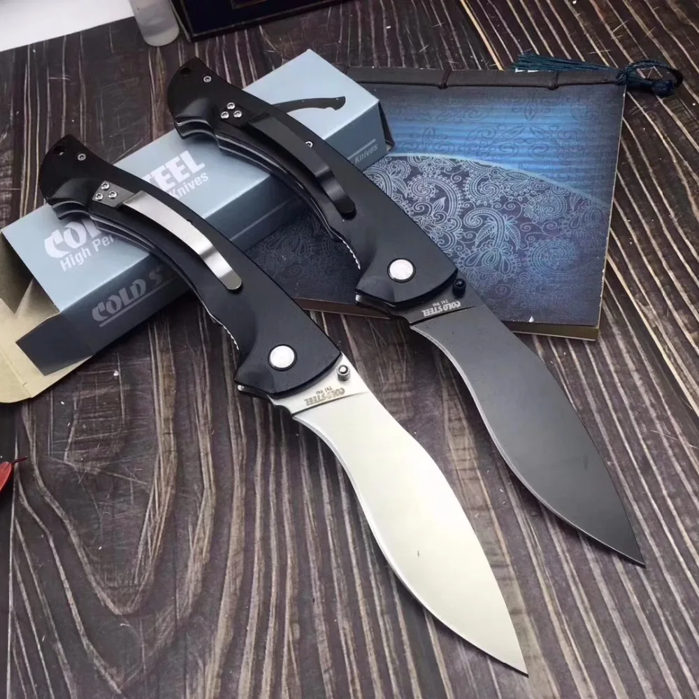 Mengoing Cold Steel Camping Survival Knife Tactical 5Cr13Mov Steel G10 Handle Outdoor Self-Defense Folding Blade Knives
