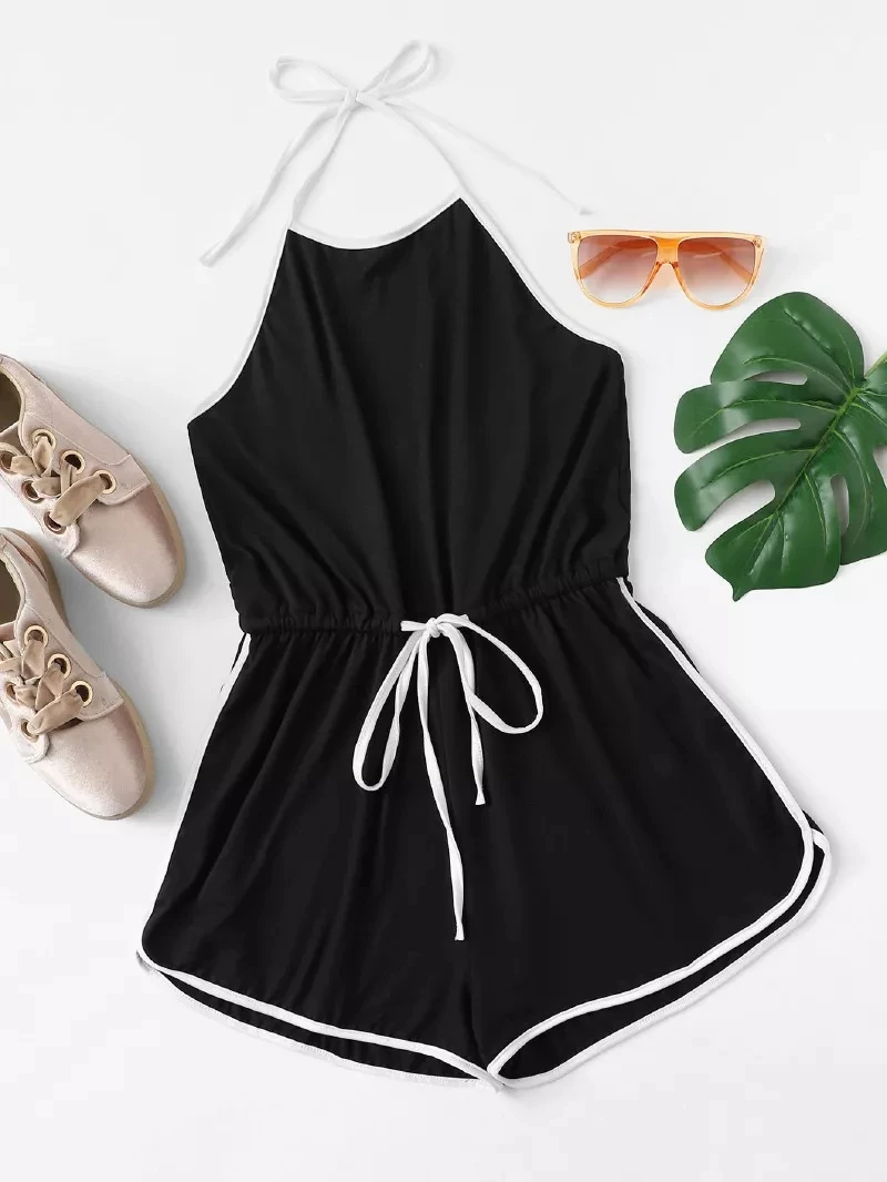 open back pant suit
