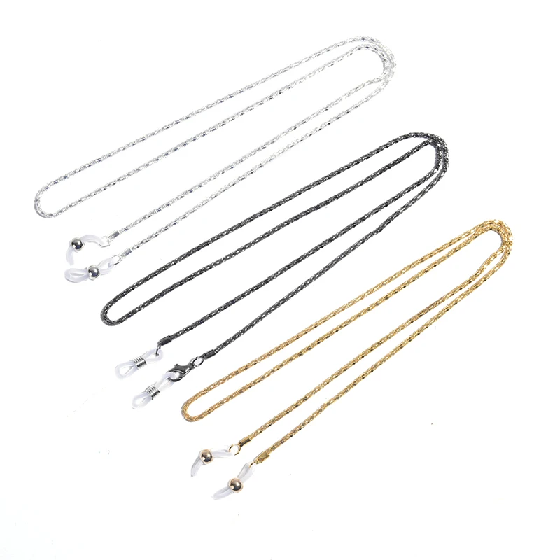

62cm Sunglasses Lanyard Strap Necklace Metal Eyeglass Glasses Chain Cord For Reading Glasses 3 Colors 1pcs or 3pcs