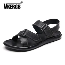 Сандалии наивысшего качества; мужские сандалии; Новинка; модная летняя пляжная Мужская обувь для отдыха; классические пляжные мужские сандалии из натуральной кожи в римском стиле