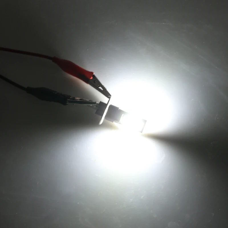 2 шт. автомобильные H1 led H3 COB светодиодные супер drl белые задние фары