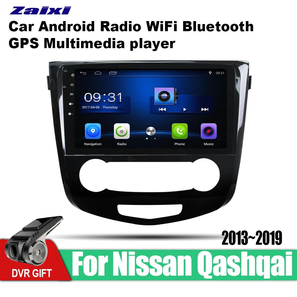 

ZaiXi Android Car 2 din multimedia GPS Navigation For Nissan Qashqai 2013~2019 vedio stereo Radio audio wifi video map video