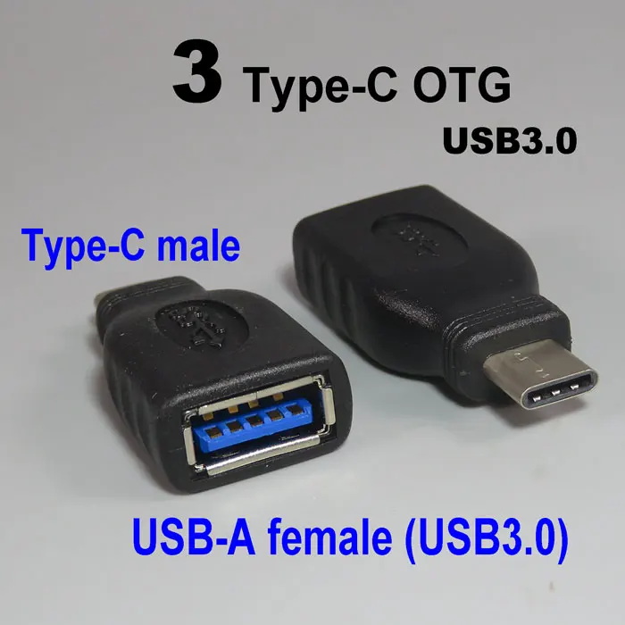 PCTONIC type-C USB OTG адаптер для micro-USB type-A USB3.0 конвертер «Мама-папа» телефон USB кабель для флеш-накопителя huawei - Цвет: 3 Type-C OTG USB30