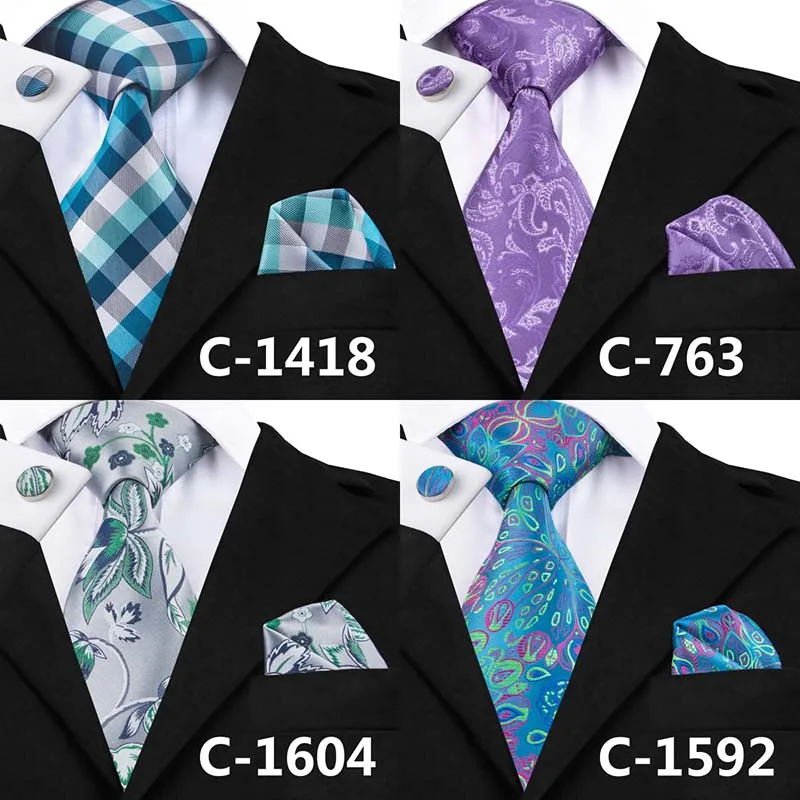 Классические мужские галстуки,, оранжевые, хаки, в полоску, галстук, Hanky, запонки, набор,, галстуки для красивых деловых мужчин, подарок C-688