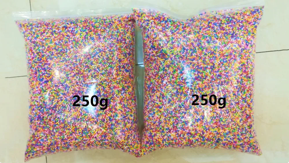 12L DIY Snow Mud Particles Accessories Slime Balls Small Tiny Foam Beads For Floam Filler For DIY Supplies 2-4mm 3