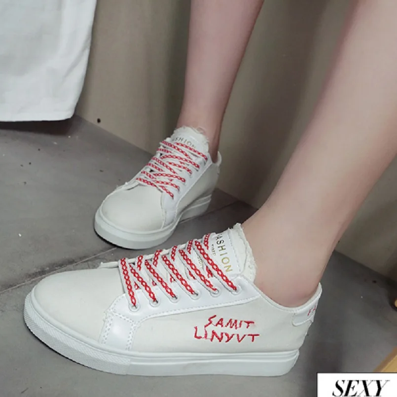 Chaussures Qualité Toile Plate E2850 Femmes Tissu b forme Zapatos Douce Cool A Lady Casual Plat Haute Femme c Blanc Mujer De Mignon E4Fqqxw0B