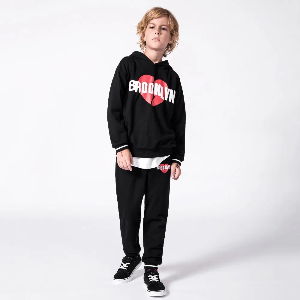 

MD-142 Spring Autumn Boy Girl Clothes Set,Hoodie+Pants 2PC Suits Teenager Kids Child Clothes Fashion Sport Sets print Tracksuit