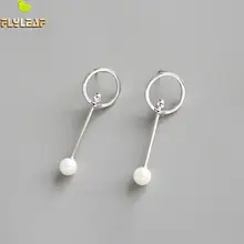 Flyleaf 925 Sterling Silver Earrings For Women Tassel Natural shell beads Femme Simple Dangle Drop Earings Fashion Jewelry Flyleaf 925 Sterling Silver Earrings For Women Tassel Natural shell beads Femme Simple Dangle Drop Earings Fashion Jewelry