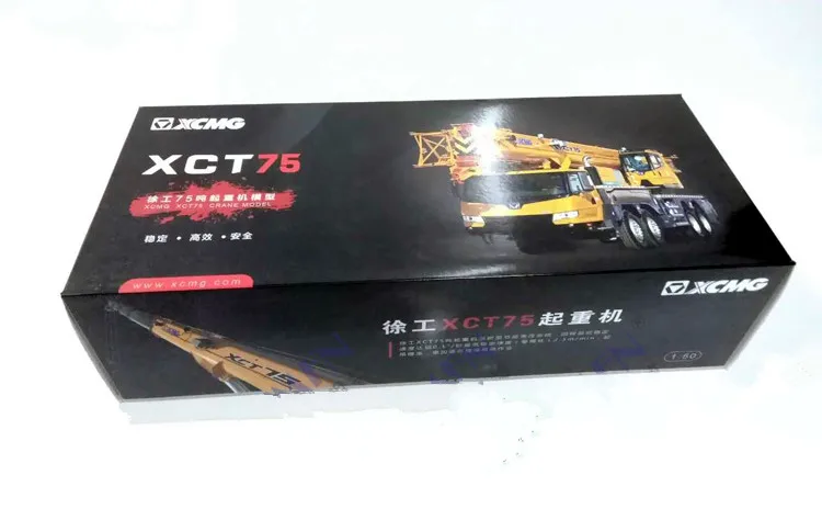 Коллекционная модель 1:50 соотношение XCMG XCT75T мобильный тяжелый кран грузовик