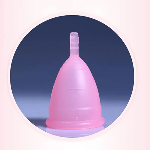 Горячая 1 шт Медицинский сорт силиконовый Менструальный стаканчик для женщин силиконовый медицинский многоразовый колетор Менструальный медицинский стаканчик - Цвет: 1-pink-instruction