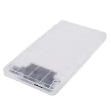 USB 3.0 Port Transparent Silicone Protective Mobile HDD External Storage Box for 2.5inch SATA HDD SSD Hard Disk Drive