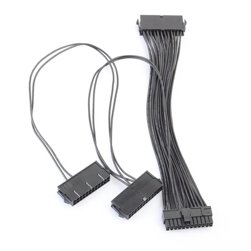 Блок питания mosunx с 3 портами PSU 24-контактный ATX 20 + 4PIN адаптер материнской платы