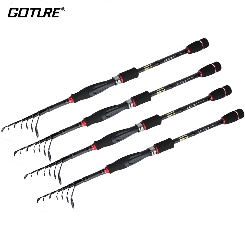 Goture Spinning Ultra Light Carbon Fiber Fishing Rod Line W.T 6 12lb