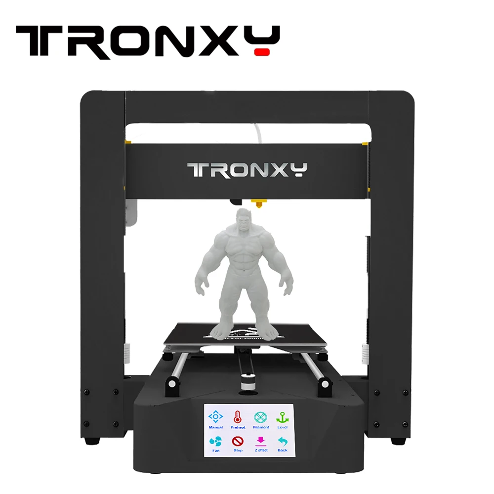 

2019 Newest Tronxy 3d printer Large Printing Area 220*220*220mm 3.5 inch large touch screen 3D Printer kit Heated Bed