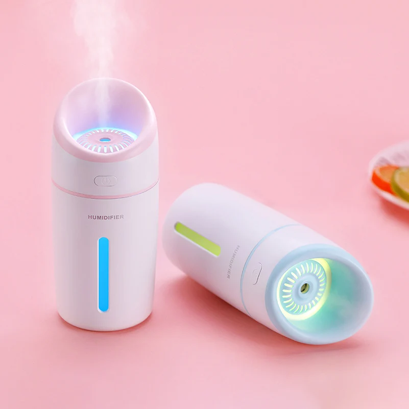 

L8 Ultrasonic Air Humidifier Essential Oil Diffuser 7 Colors Light Electric Aromatherapy Car USB Cool-mist Maker Night Light&Fan