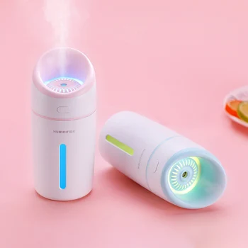 

L8 Ultrasonic Air Humidifier Essential Oil Diffuser 7 Colors Light Electric Aromatherapy Car USB Cool-mist Maker Night Light&Fan
