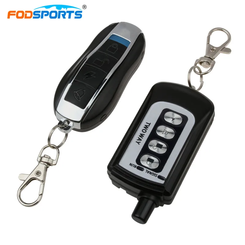 

Fodsports 2 Way Motorcycle Alarm System Motorbike Anti-theft Security Theft Protection Remote Control Engine Start
