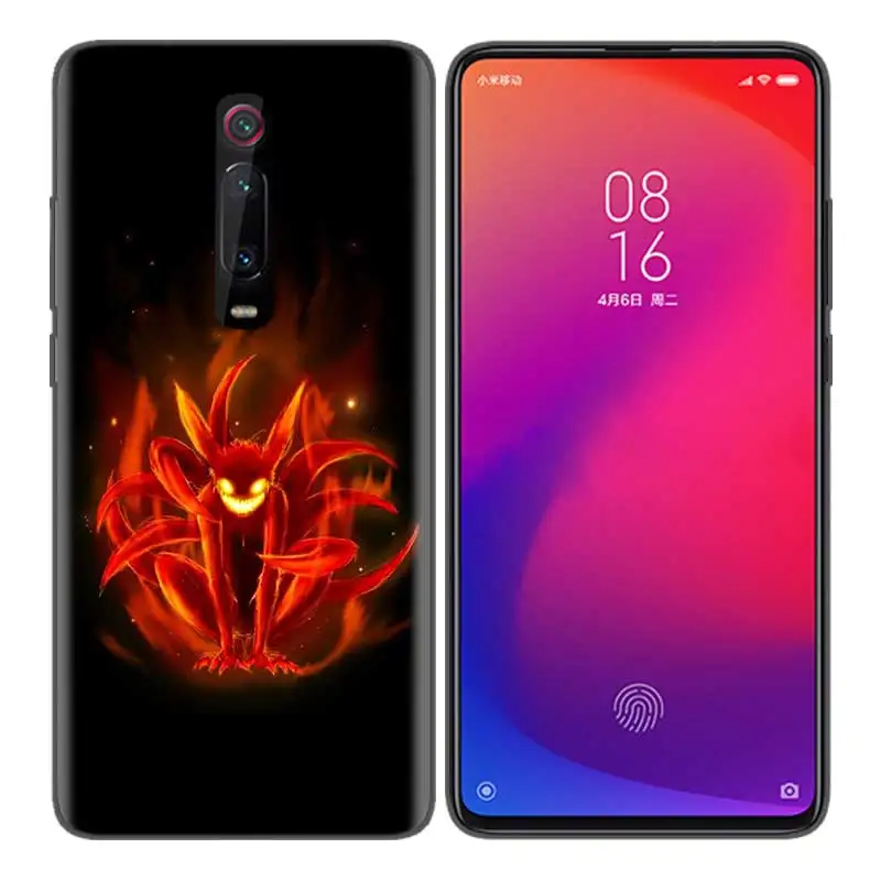 Черный мягкий силиконовый чехол для Xiaomi mi 9T CC9 Red mi 4 4X5 6 6A 7 7A Note Plus K20 Pro F1 Tampa осень Наруто Аниме Темный