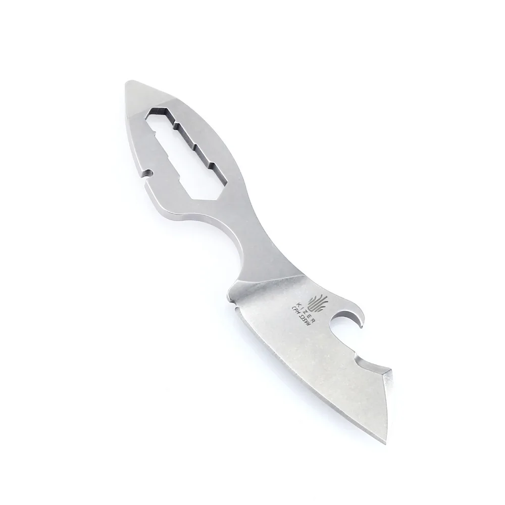 Нож Kizer с фиксированным лезвием Crocotool T111 Мини карманный нож для выживания маленький открытый многофункциональный походный инструмент спасательный нож