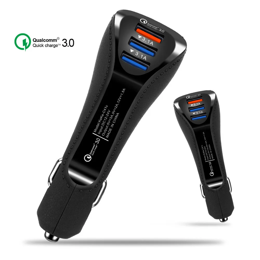 Car USB Charger Quick Charge 3.0 QC 2.0 Mobile Phone Charger 2 Port USB Fast Car Charger for iPhone Samsung Tablet Car-Charger