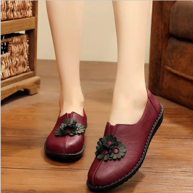 

Women Loafers Plus Size Platform Slip On Bowtie Flat Shoes Sewing Casual Bowknot Shoe For Female Flock Moccasins Footwear