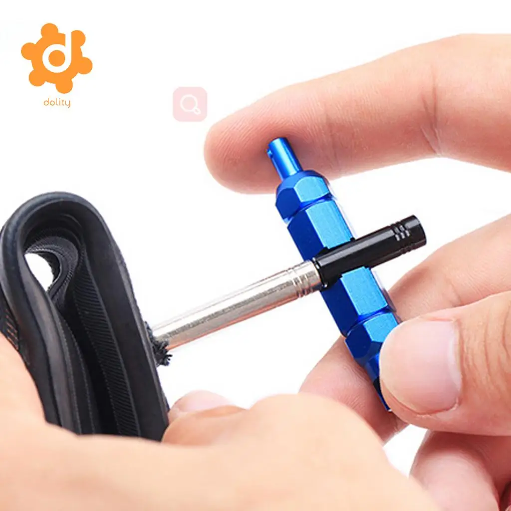 

dolity Bicycle Tire Valve Core Removal Tool Presta Schrader Tire Valve Core Remover for Road MTB Mountain Bicycle Repair Tools